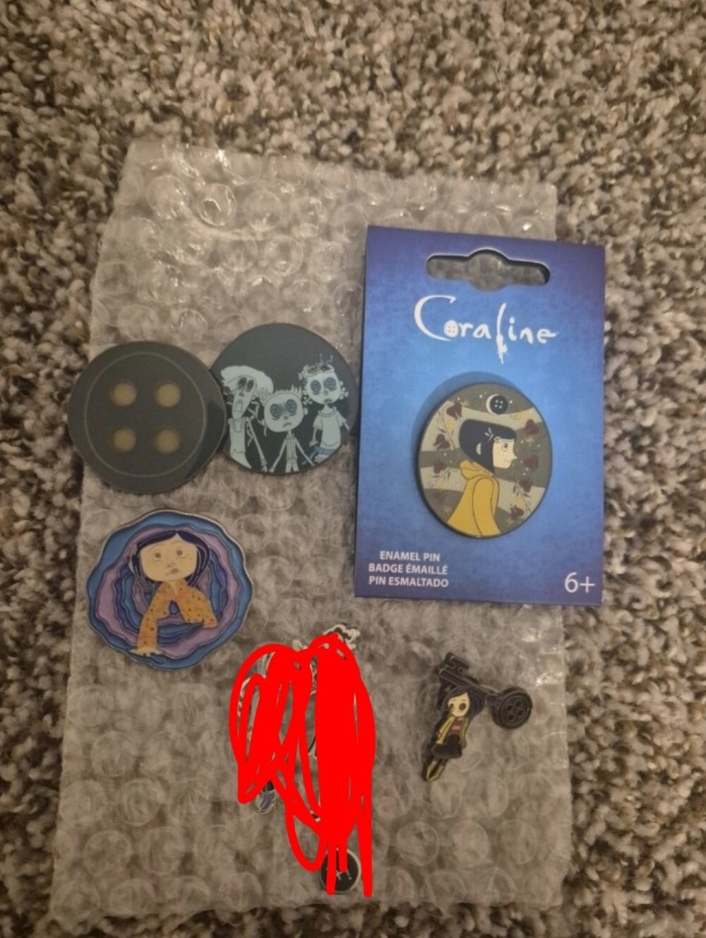 Coraline pins